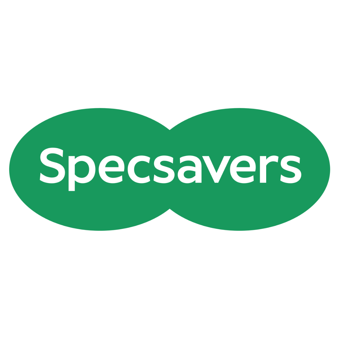 Specsavers UK logo - green with white writing that spells specsaversx